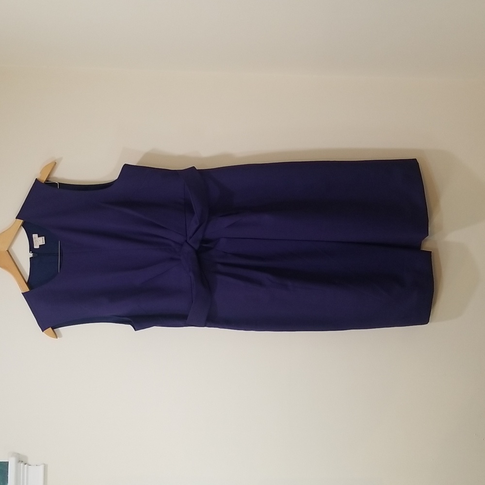 J. Crew | 14 | Purple Draped Wool Shift Dress